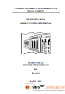 Yeni kitablar 2011 (№1): annotasiyalı biblioqrafik göstərici